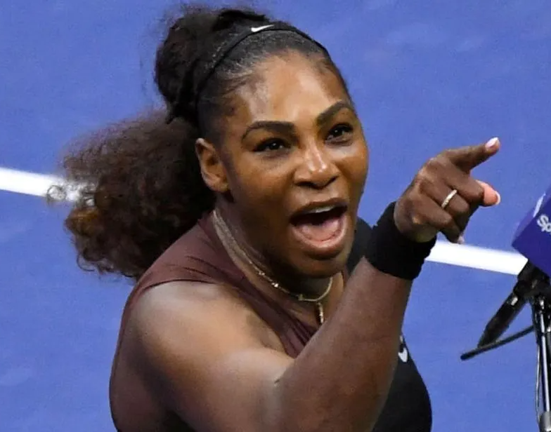 High Quality Serena Williams US Open Angry black woman Blank Meme Template
