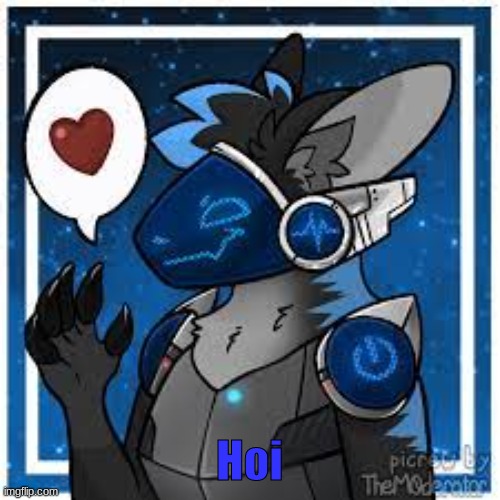 protogen | Hoi | image tagged in protogen | made w/ Imgflip meme maker