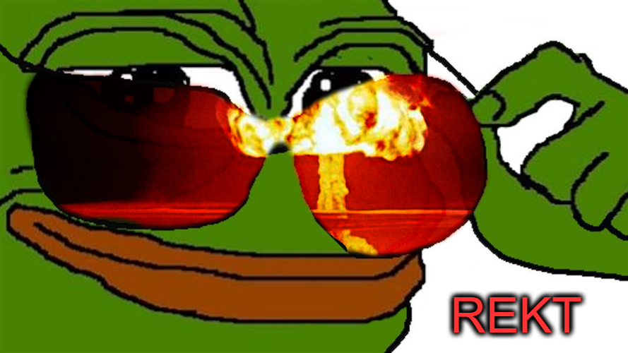 High Quality Pepe rekt - lucidream Blank Meme Template