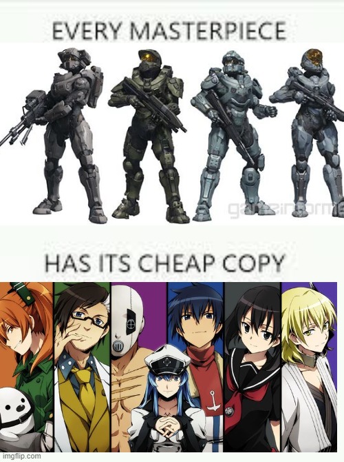 every masterpiece.... | image tagged in every masterpiece has its cheap copy,halo 5,master chief | made w/ Imgflip meme maker