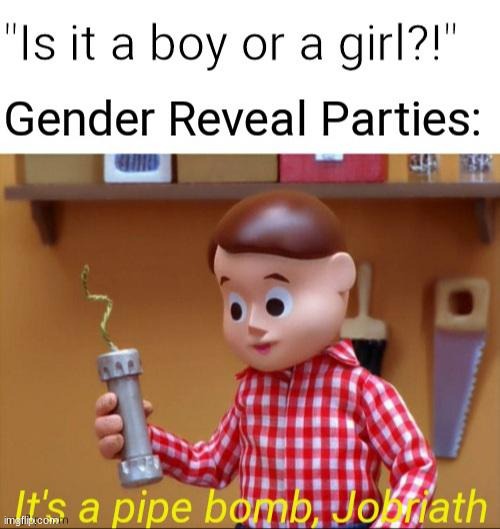 Gender reveal parties be like | made w/ Imgflip meme maker