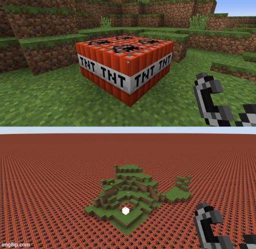 Minecraft TNT | image tagged in minecraft tnt | made w/ Imgflip meme maker