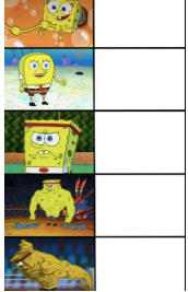 High Quality Spongebob rank Blank Meme Template
