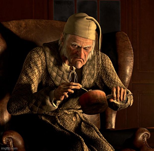 bah humbug! | image tagged in scumbag scrooge | made w/ Imgflip meme maker
