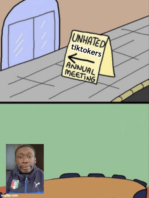 Oke | tiktokers | image tagged in unhated blank annual meeting | made w/ Imgflip meme maker