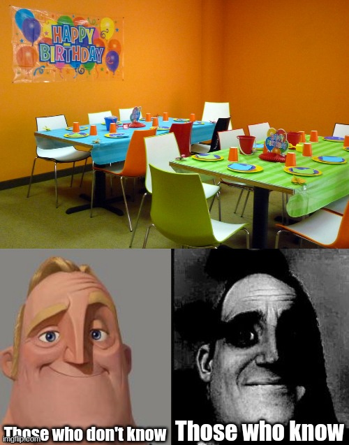 Yes, I know, this template's dead. | Those who don't know; Those who know | image tagged in traumatized mr incredible | made w/ Imgflip meme maker