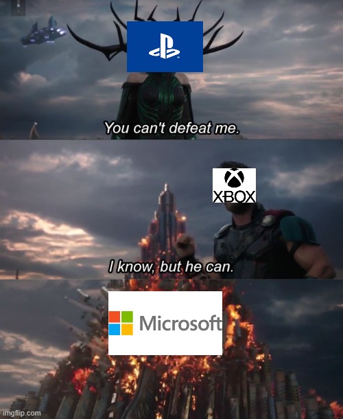 battle of the console | image tagged in you can't defeat me | made w/ Imgflip meme maker