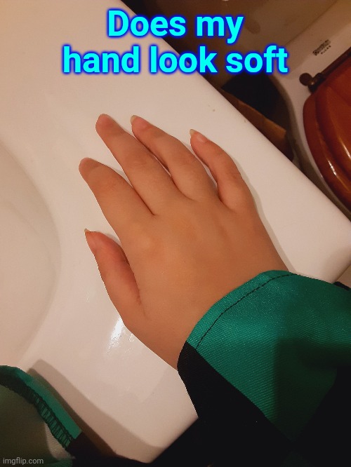 Does my hand look soft | made w/ Imgflip meme maker