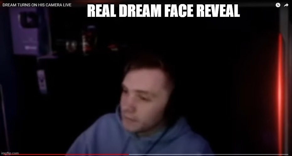 dream face reveal! | REAL DREAM FACE REVEAL | image tagged in dream,face reveal | made w/ Imgflip meme maker
