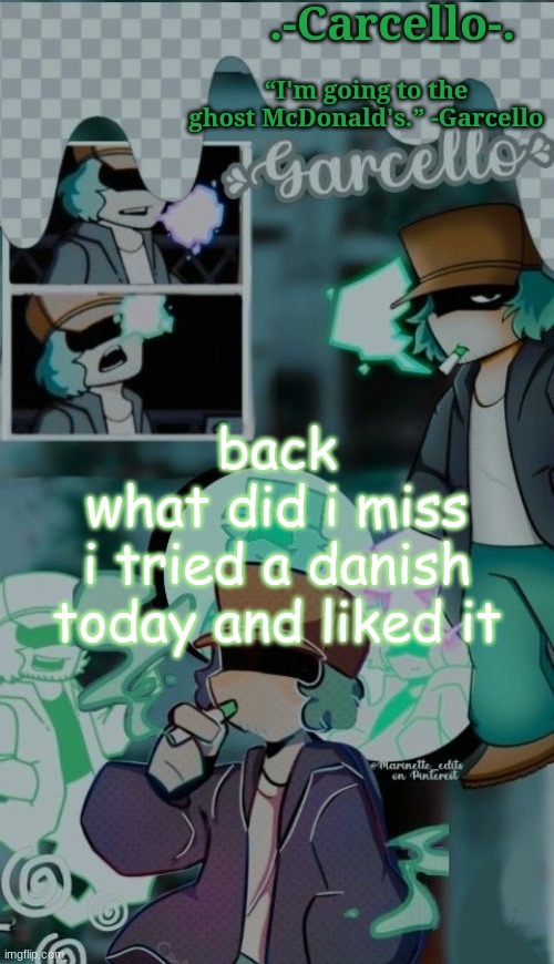 a strawberry and cheese one to be exact | back
what did i miss
i tried a danish today and liked it | made w/ Imgflip meme maker