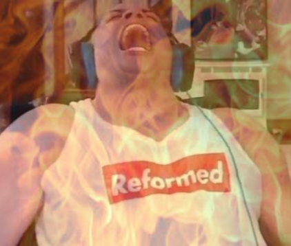 High Quality Burning Tyler 1 Blank Meme Template