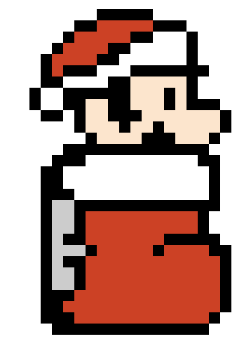 Mario stocking Blank Meme Template