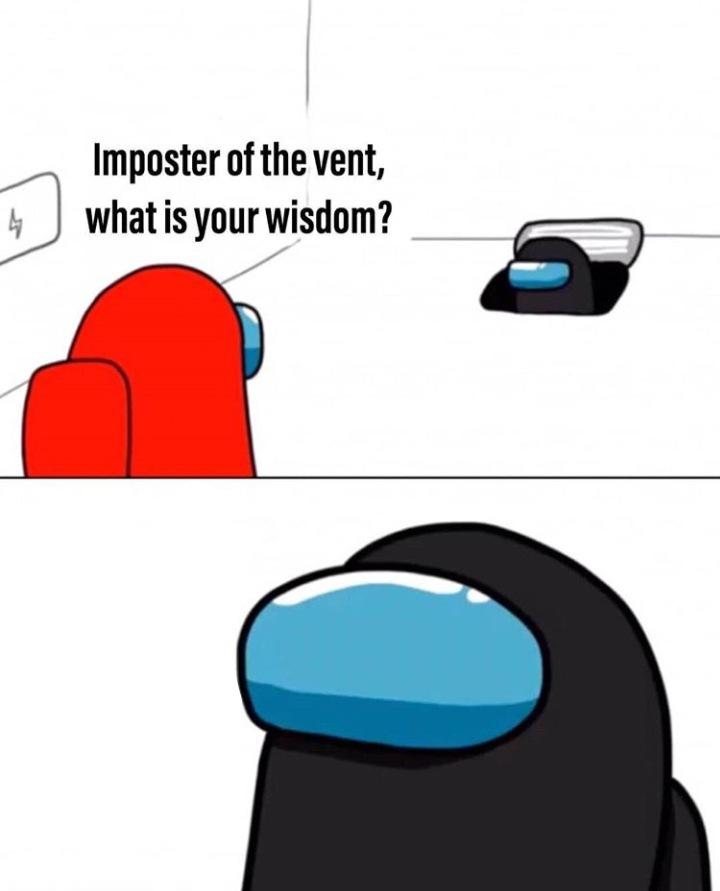 High Quality Imposter Of The Vent What Is Your Wisdom? Blank Meme Template