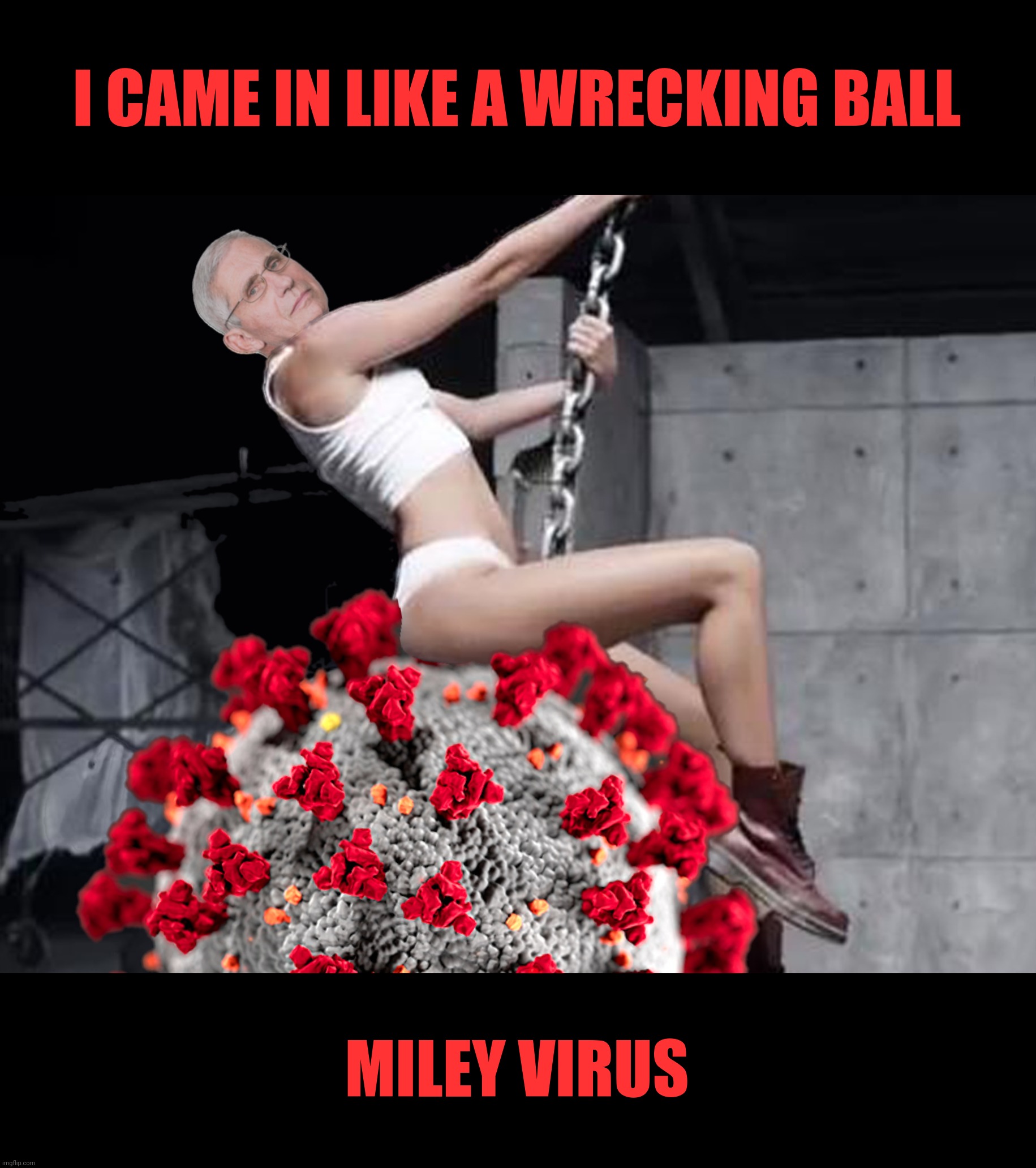 I CAME IN LIKE A WRECKING BALL MILEY VIRUS | made w/ Imgflip meme maker