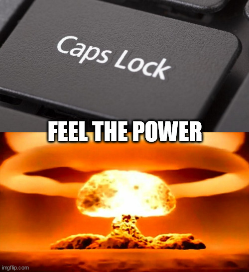 FEEL THE POWER | image tagged in nuke | made w/ Imgflip meme maker