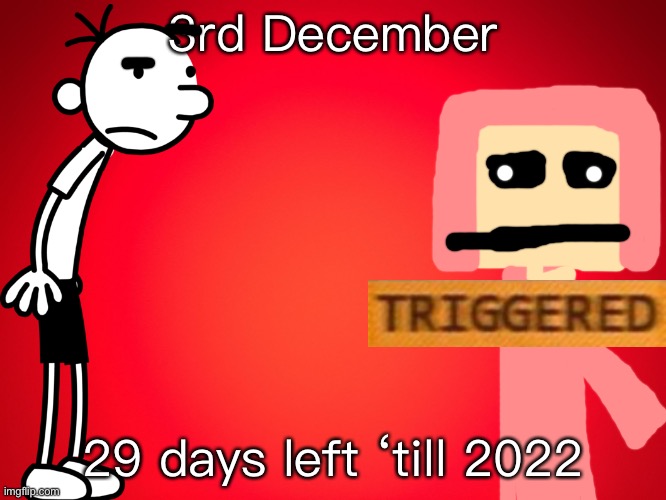 Red Background | 3rd December; 29 days left ‘till 2022 | image tagged in red background | made w/ Imgflip meme maker