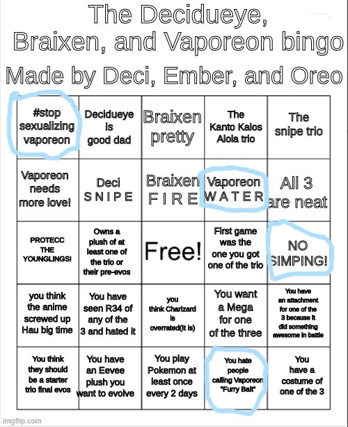 continuing | image tagged in decidueye braixen vaporeon bingo | made w/ Imgflip meme maker