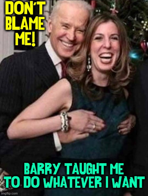 We're lucky to have a leader who shows true respect for women! | DON'T
BLAME
ME! BARRY TAUGHT ME TO DO WHATEVER I WANT | image tagged in vince vance,senile,corrupt,old pervert,creepy joe biden,memes | made w/ Imgflip meme maker