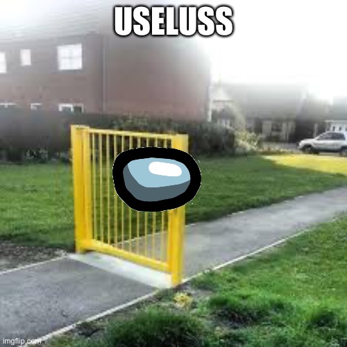 Useless Gate | USELUSS | image tagged in useless gate | made w/ Imgflip meme maker