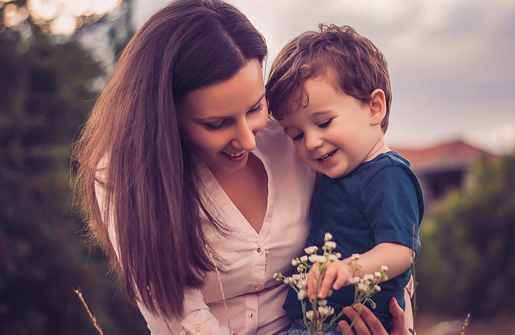 Mum and son Blank Meme Template