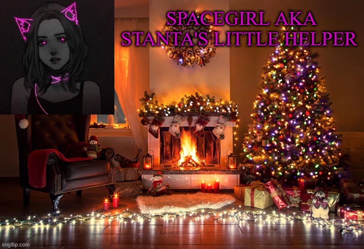 Spacegirl christmas temp 2 Blank Meme Template