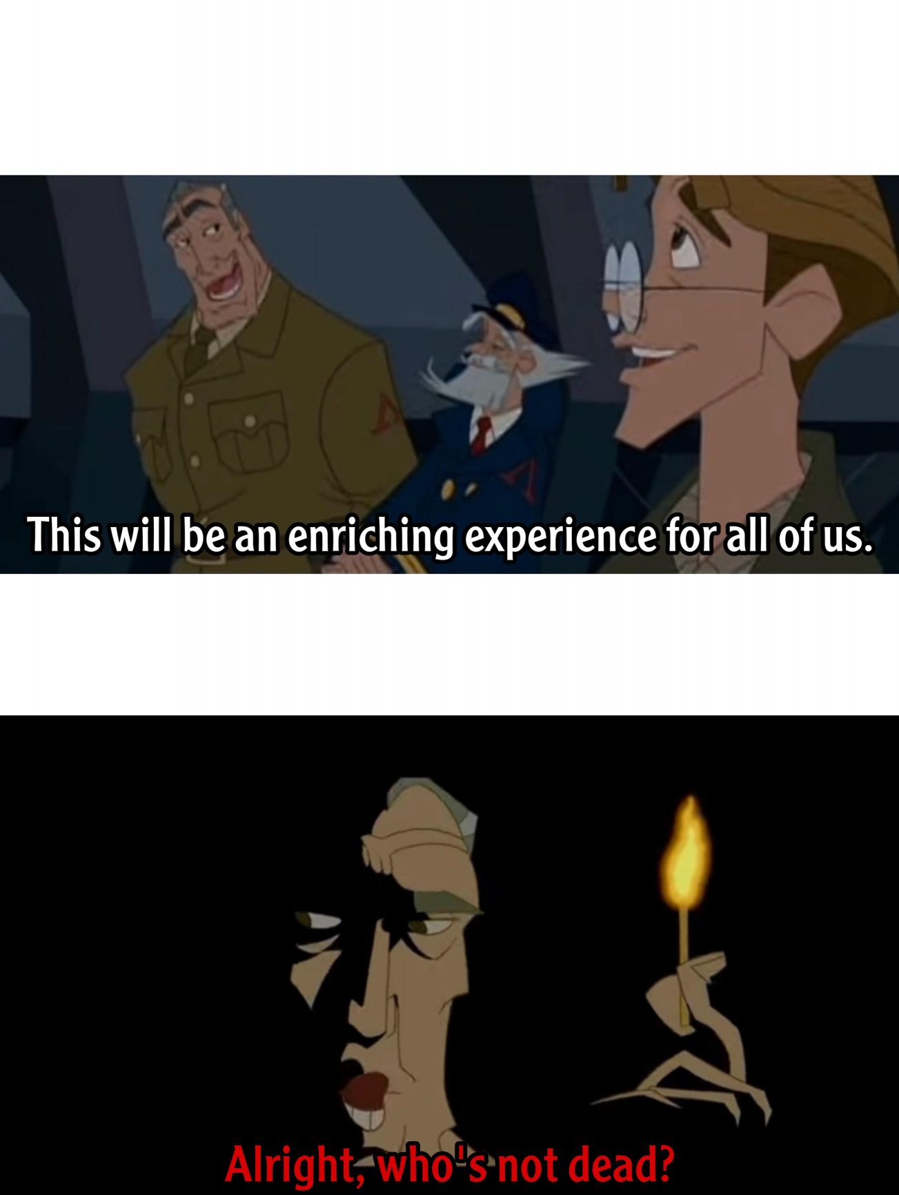 High Quality Atlantis Enriching Experience Blank Meme Template