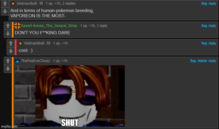 Shut | made w/ Imgflip meme maker