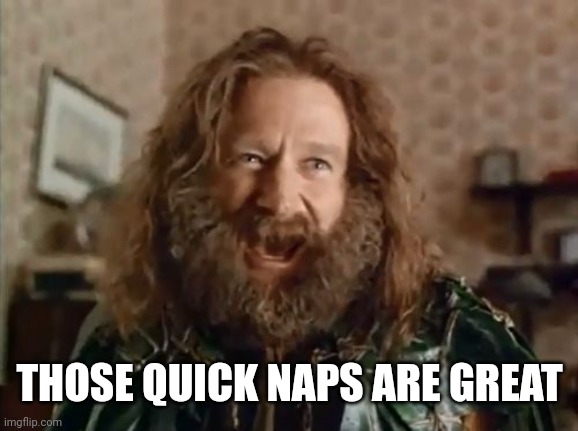 What Year Is It Meme | THOSE QUICK NAPS ARE GREAT | image tagged in memes,what year is it | made w/ Imgflip meme maker
