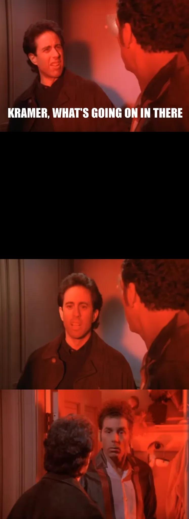 High Quality Red Kramer Blank Meme Template