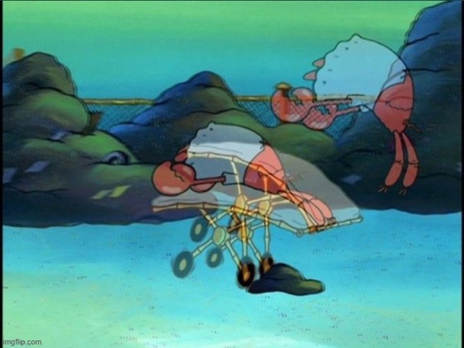 mr krabs ascends | image tagged in mr krabs ascends | made w/ Imgflip meme maker