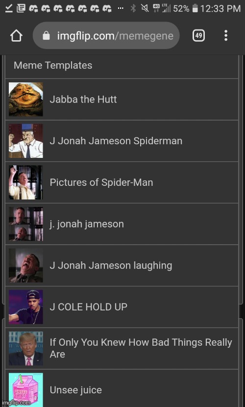 I searches the j | made w/ Imgflip meme maker