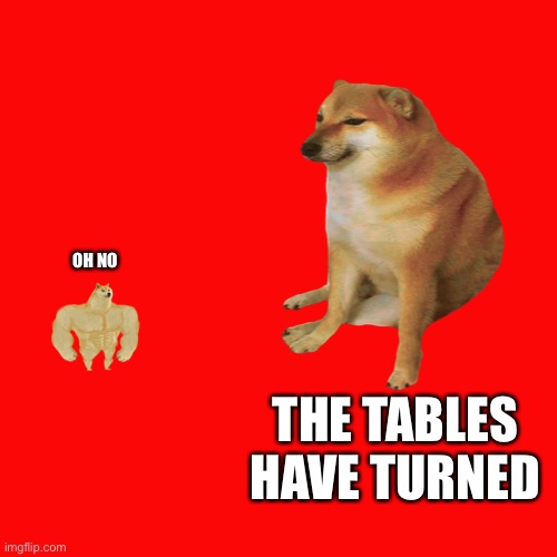I don’t know | OH NO; THE TABLES HAVE TURNED | image tagged in doge | made w/ Imgflip meme maker