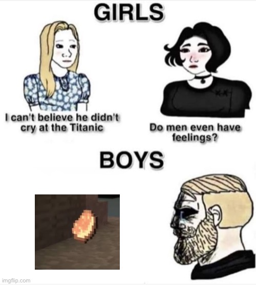 He’s gone | image tagged in do men even have feelings | made w/ Imgflip meme maker