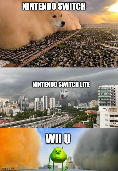 True, in 2019 | NINTENDO SWITCH; NINTENDO SWITCH LITE; WII U | image tagged in sully wazowski,memes | made w/ Imgflip meme maker