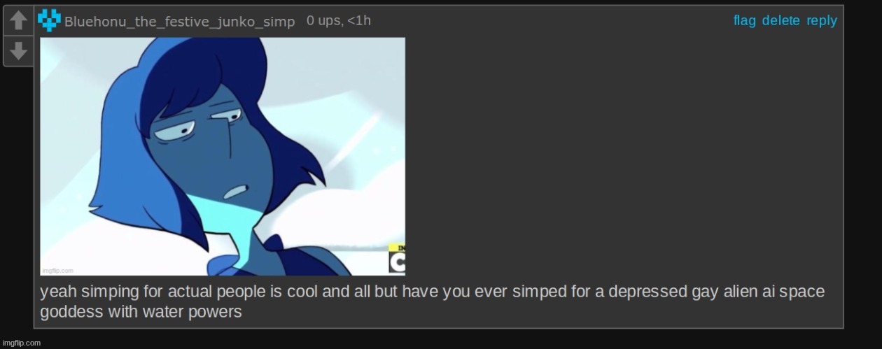 this is why i'm not straight lol. lapis made me gay /j | image tagged in yeah it's cool and all b u t- | made w/ Imgflip meme maker