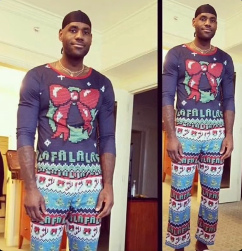 High Quality Pijama LeBron Blank Meme Template