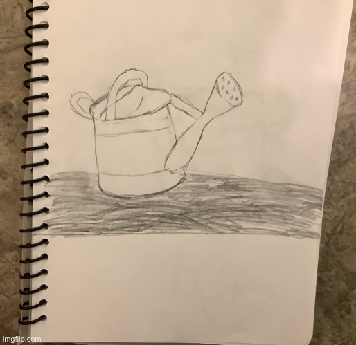 Watering can | image tagged in drawing,water | made w/ Imgflip meme maker