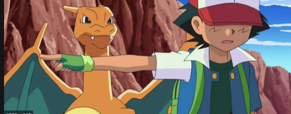 Ash rejecting Charizard Blank Meme Template