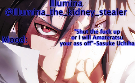 illumina sasuke template 2 Blank Meme Template