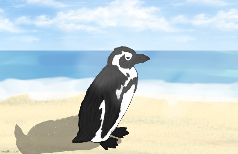 Penguin. Just a penguin I drew with no bases or references. Like I said. I can't draw. Except birds. | made w/ Imgflip meme maker