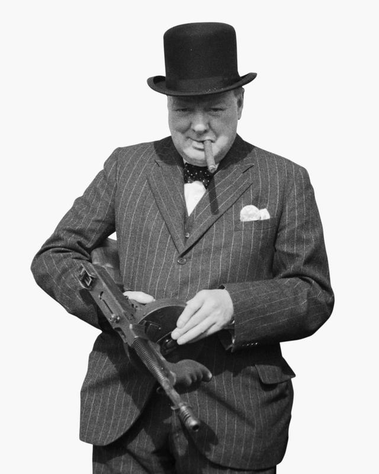 High Quality Winston Churchill Blank Meme Template