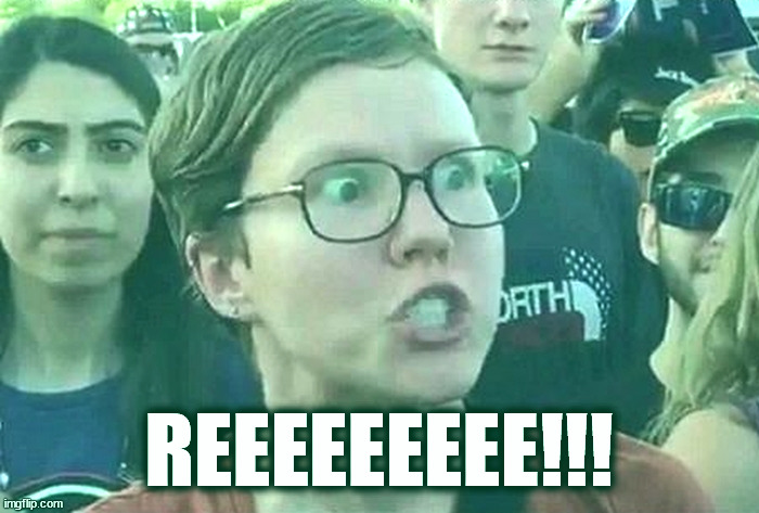 REEEEEEEEE!!! | image tagged in triggered liberal | made w/ Imgflip meme maker
