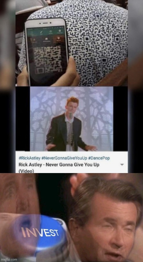 I want to own this shirt | image tagged in invest,t-shirt,memes,rick roll,rick astley | made w/ Imgflip meme maker