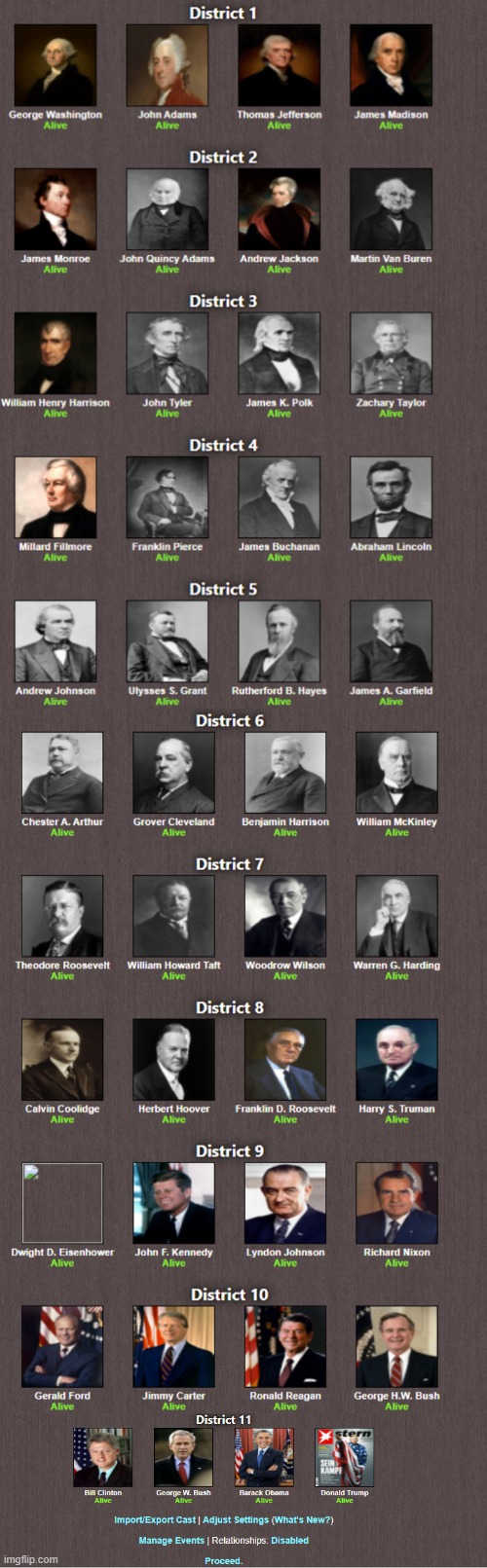Presidential hunger games (sorry wasn't able to add Biden) | made w/ Imgflip meme maker