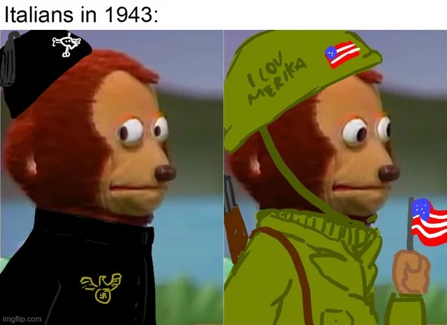 image tagged in memes,history,ww2,italy,america | made w/ Imgflip meme maker