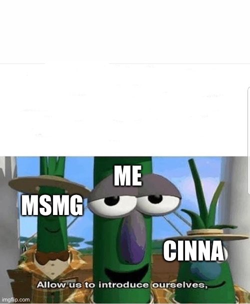 Allow us to introduce ourselves | MSMG ME CINNA | image tagged in allow us to introduce ourselves | made w/ Imgflip meme maker