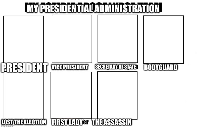 Presidential administration Blank Meme Template