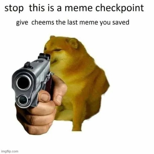 Meme checkpoint | image tagged in meme checkpoint | made w/ Imgflip meme maker