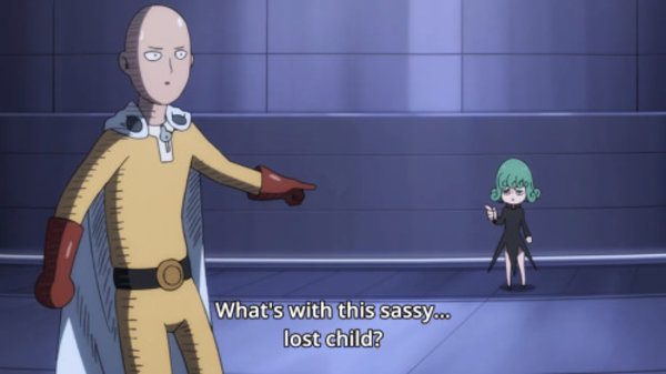 High Quality One punch man sassy lost child Blank Meme Template