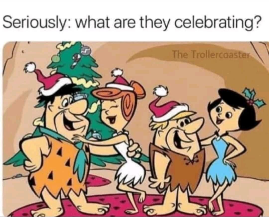 High Quality Flintstones Christmas Blank Meme Template